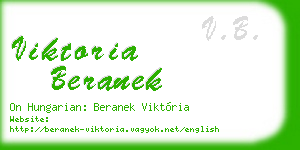 viktoria beranek business card